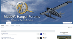 Desktop Screenshot of forum.mutleyshangar.com