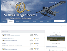 Tablet Screenshot of forum.mutleyshangar.com